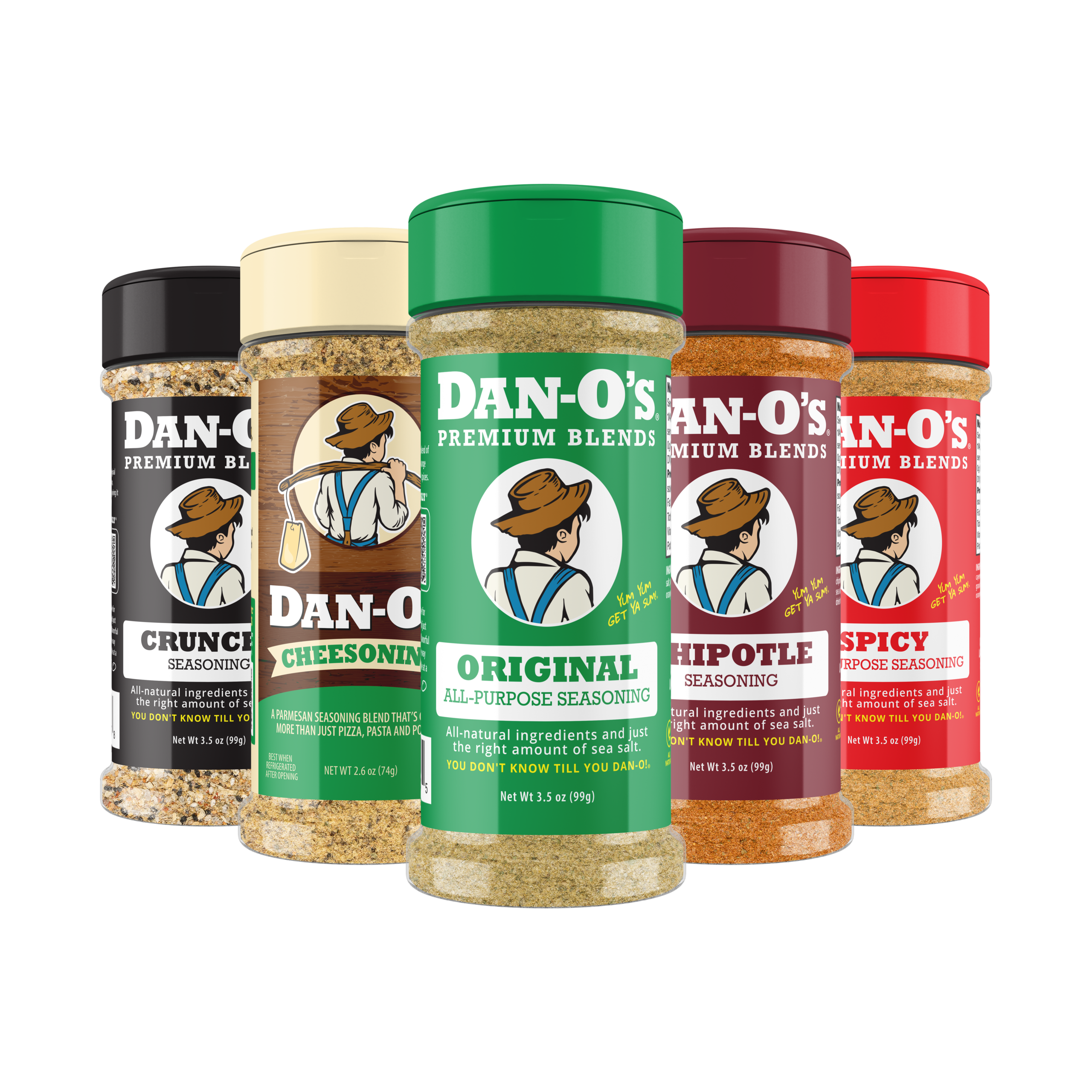 Small 5 Bottle Combo - Original, Cheesoning, Chipotle, Crunchy, & Spicy
