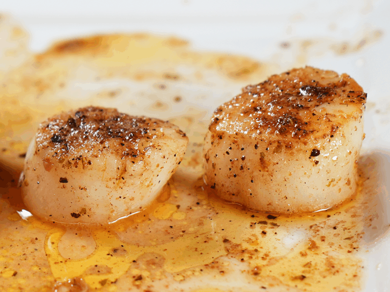 Tender, Perfectly Cooked Parmesan Crusted Scallops Recipe