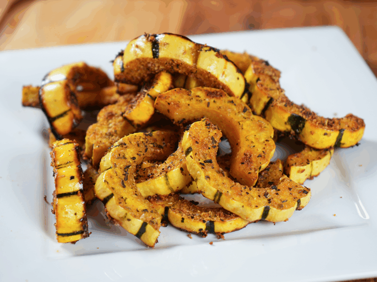 Roasted Parmesan Delicata Squash recipe