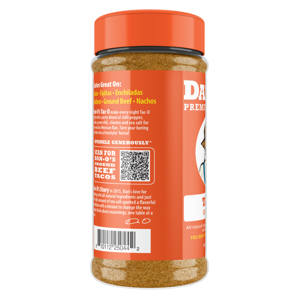 Tac-O Seasoning - Medium Bottle (Rotated Left)