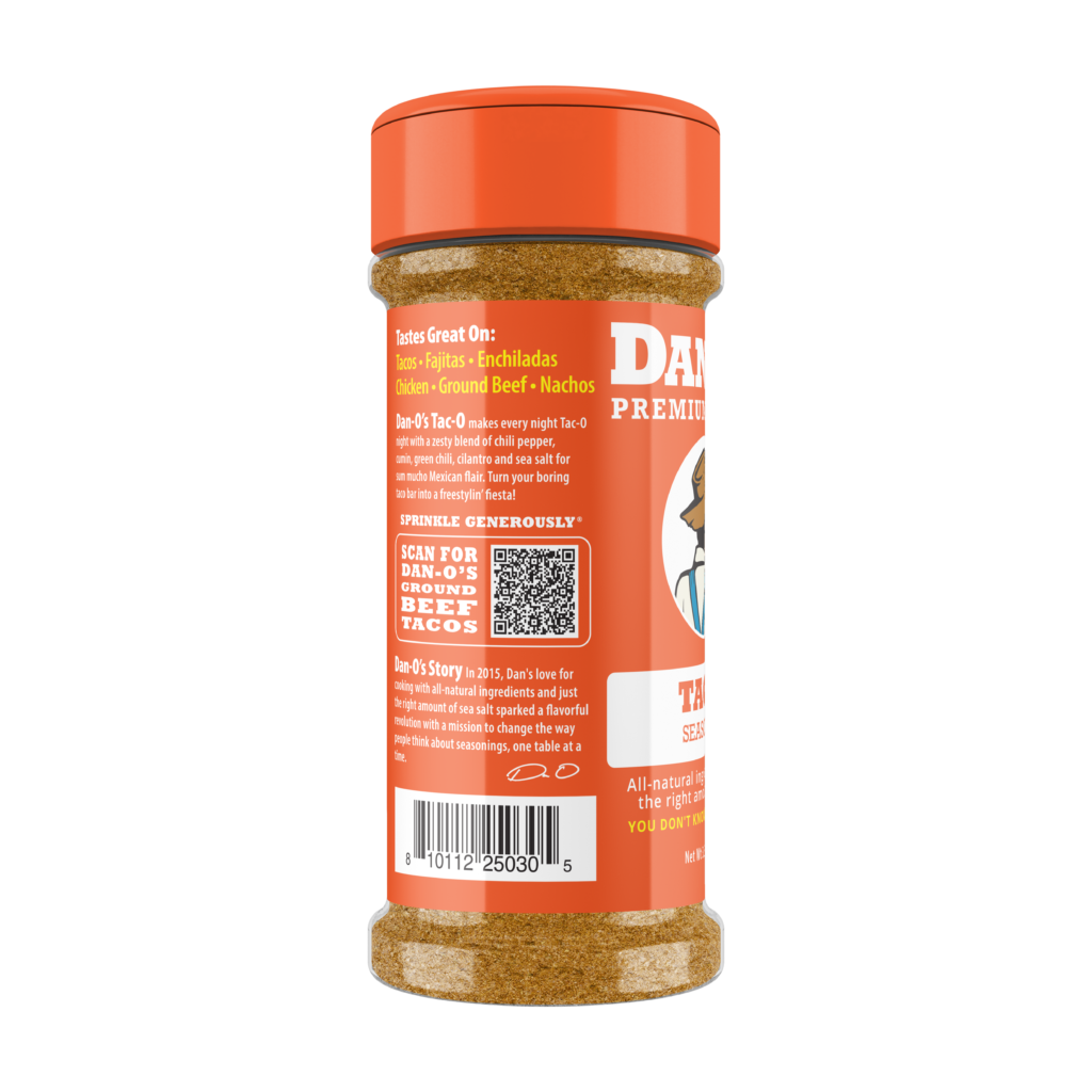 Tac-O Seasoning - Small Bottle (Rotated Left)