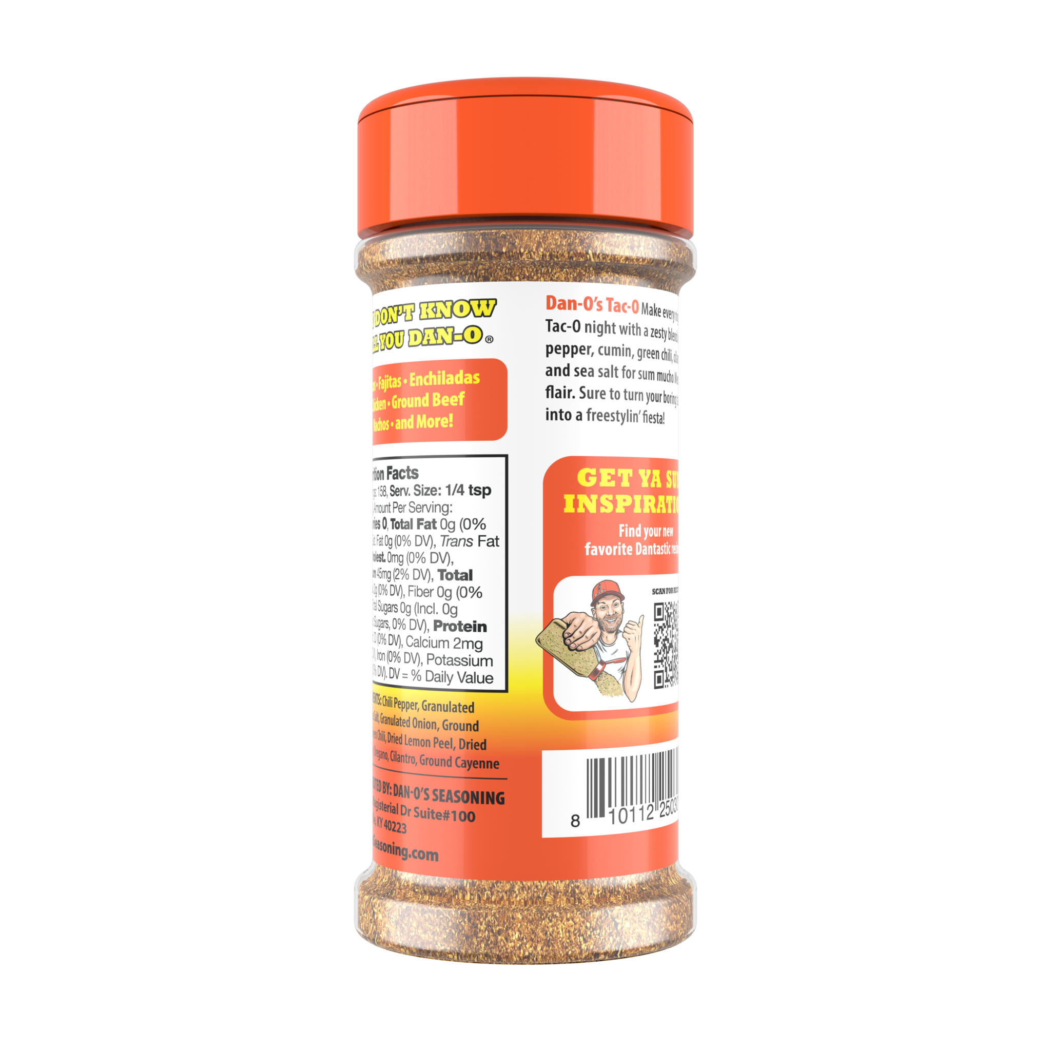 Tac-O Seasoning - Small Bottle - Dan-O's Seasoning
