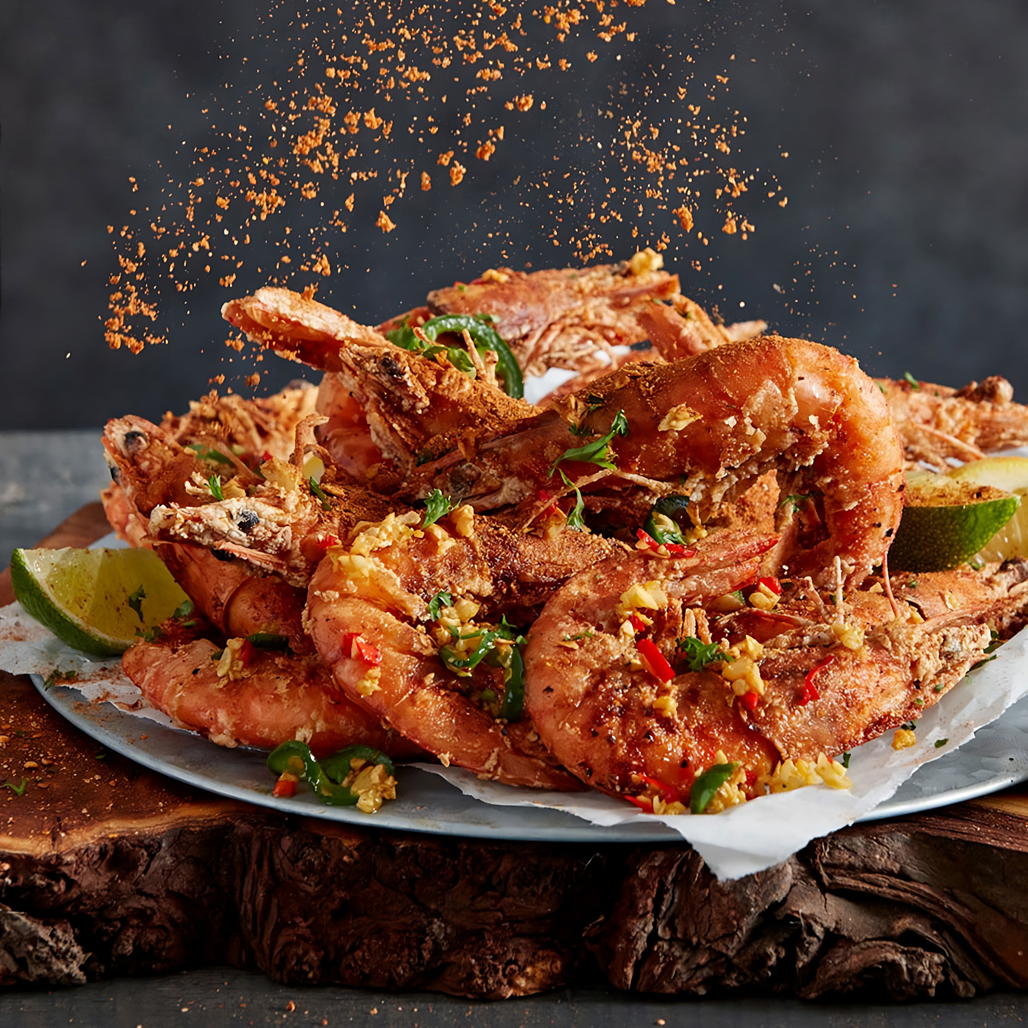 Delicious seafood topped with a generous sprinkle of Dan-O's SEA-soning Seasoning.