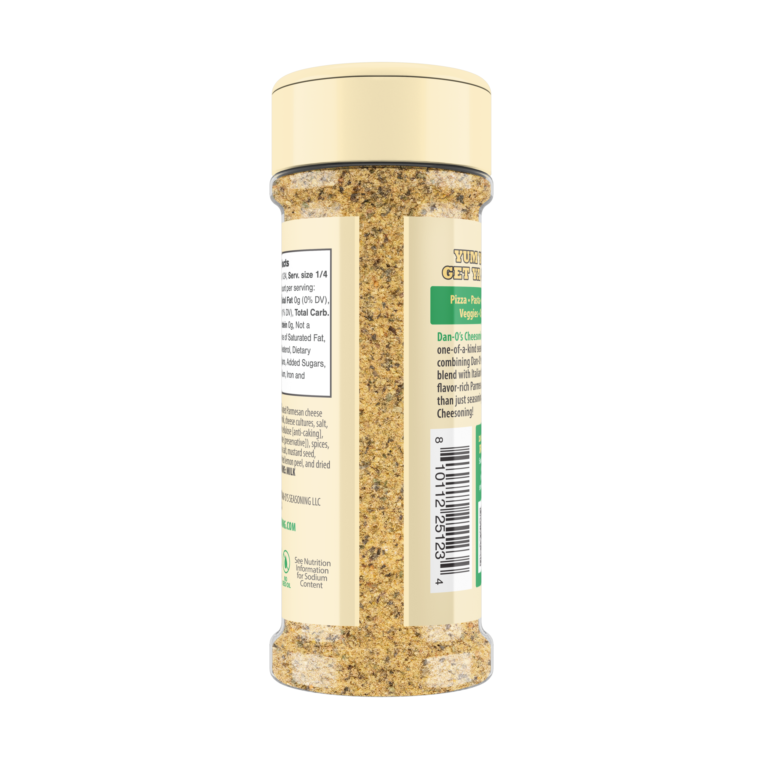 Cheesoning Seasoning - Online Exclusive Size Bottle (Back)