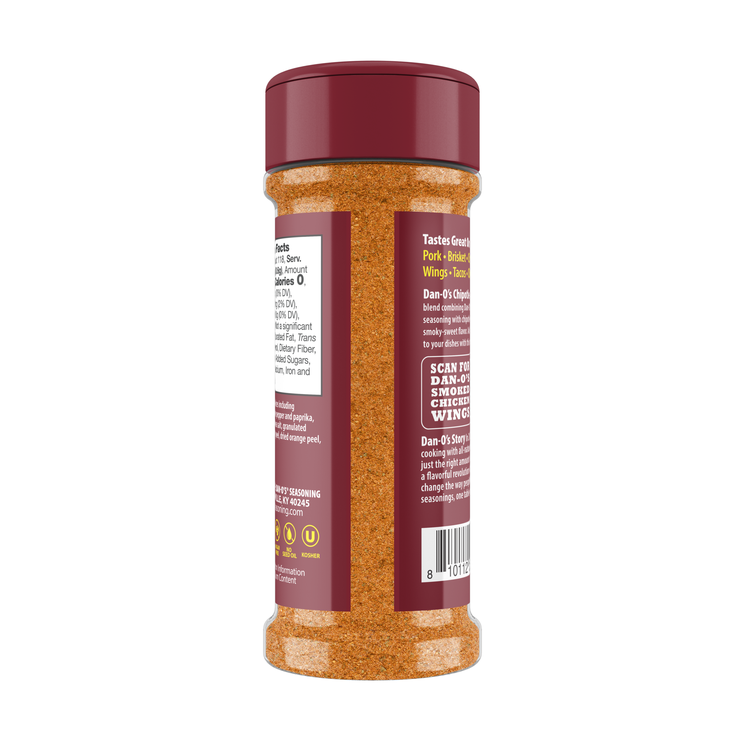 Chipotle Seasoning - Online Exclusive Size Bottle (Back)