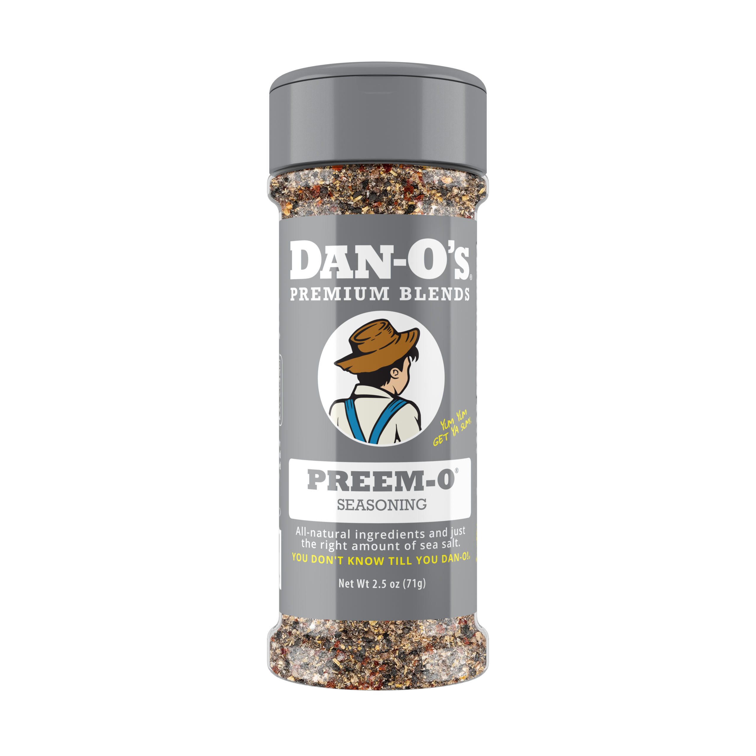 Preem-O Seasoning - Online Exclusive Size Bottle (Front)