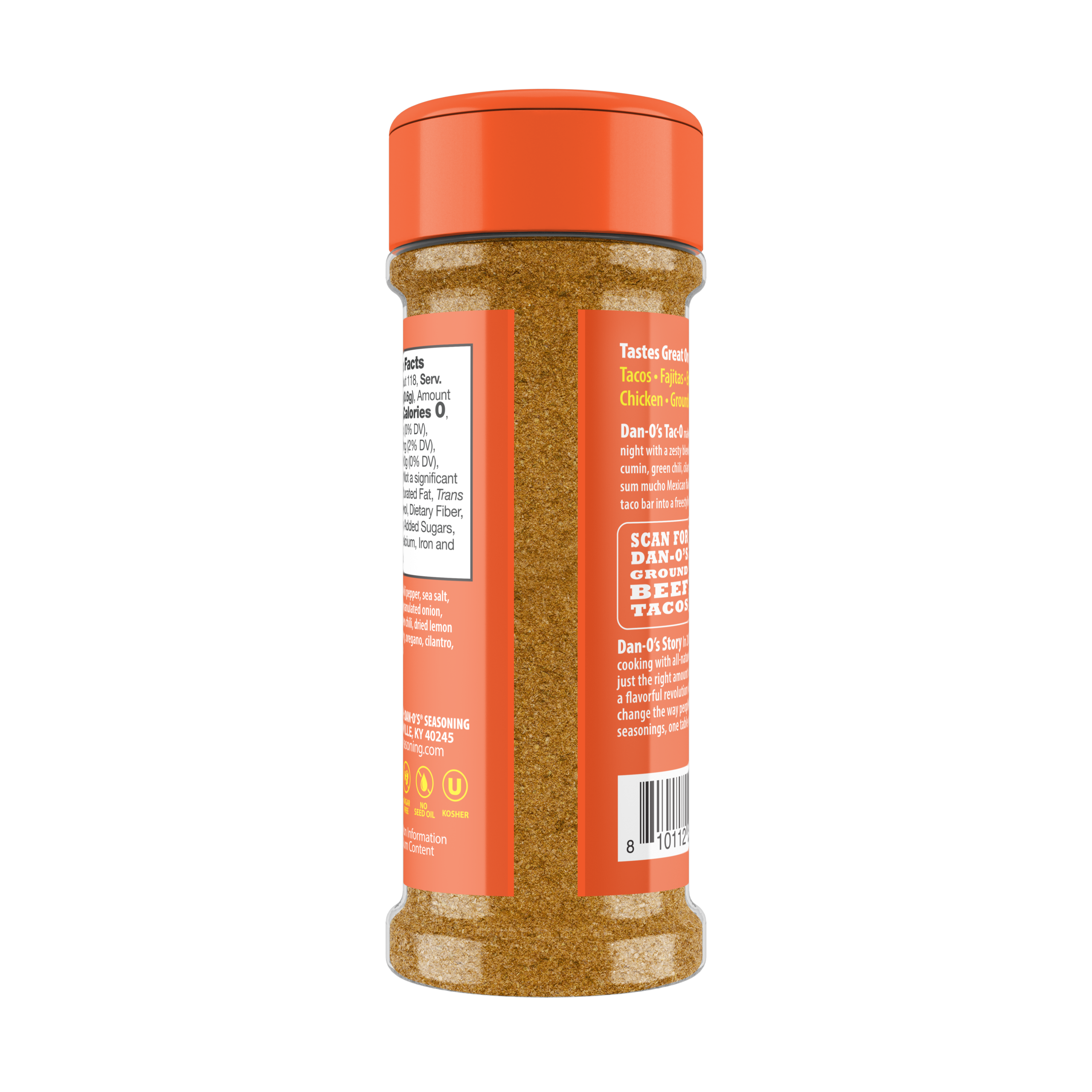 Tac-O Seasoning - Online Exclusive Size Bottle (Back)