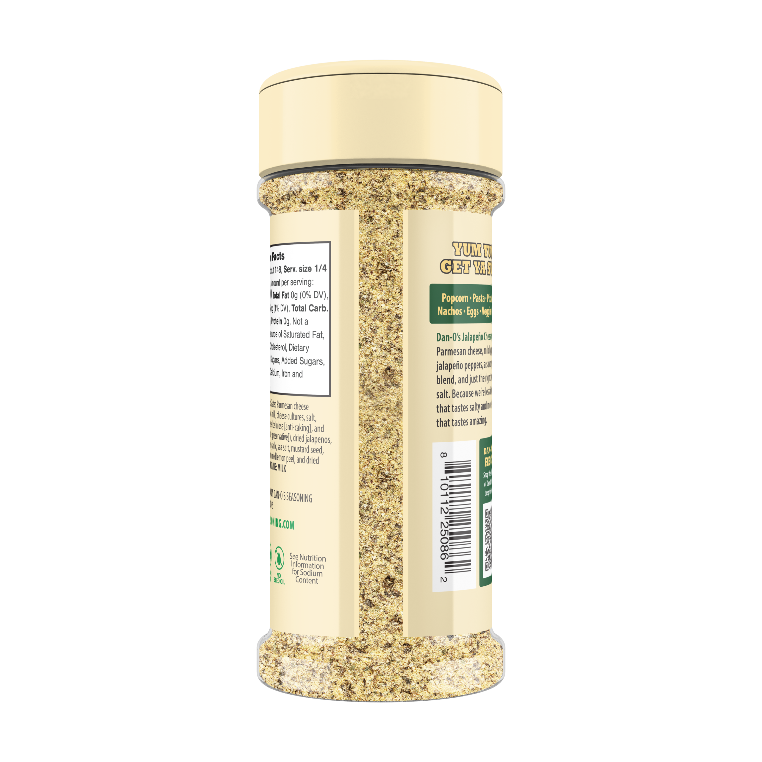 Jalapeño Cheesoning Seasoning - Small Bottle (Back)