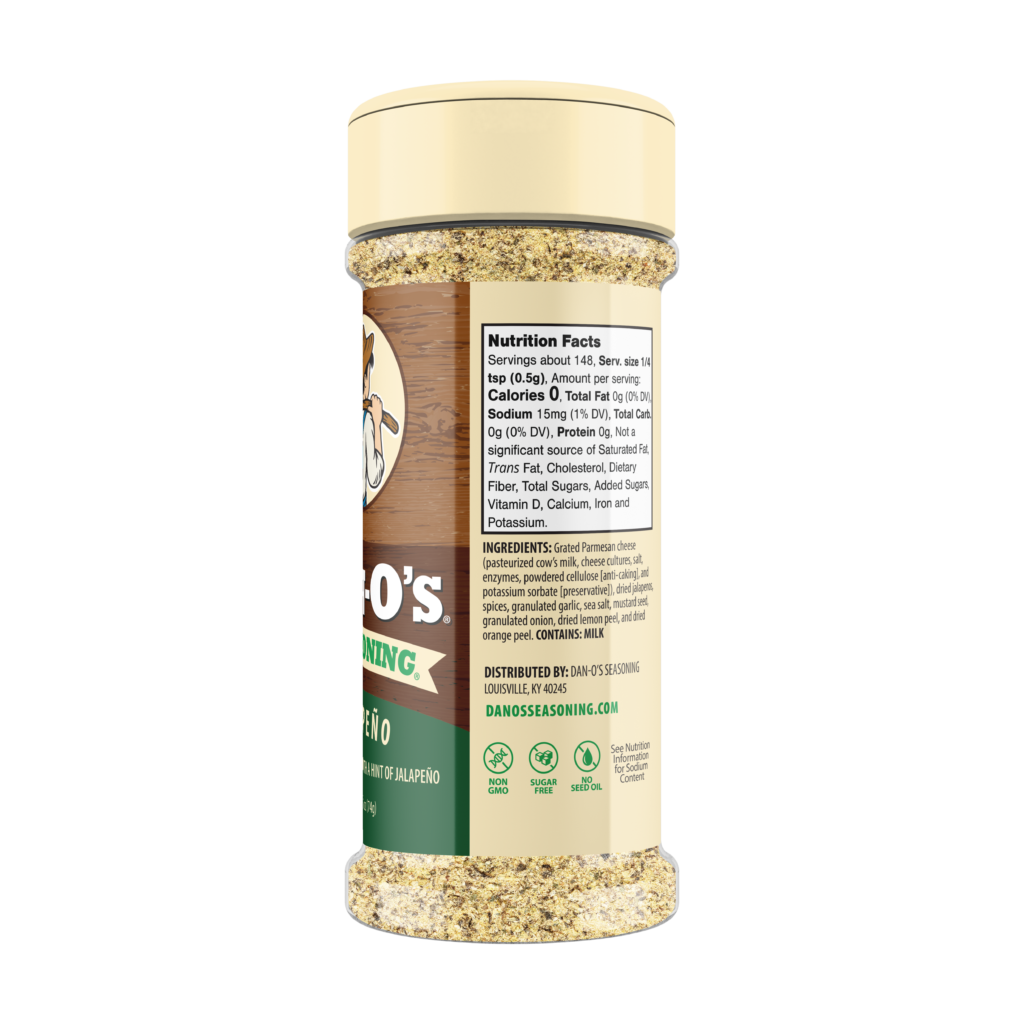 Jalapeño Cheesoning Seasoning - Small Bottle (Rotated Right)