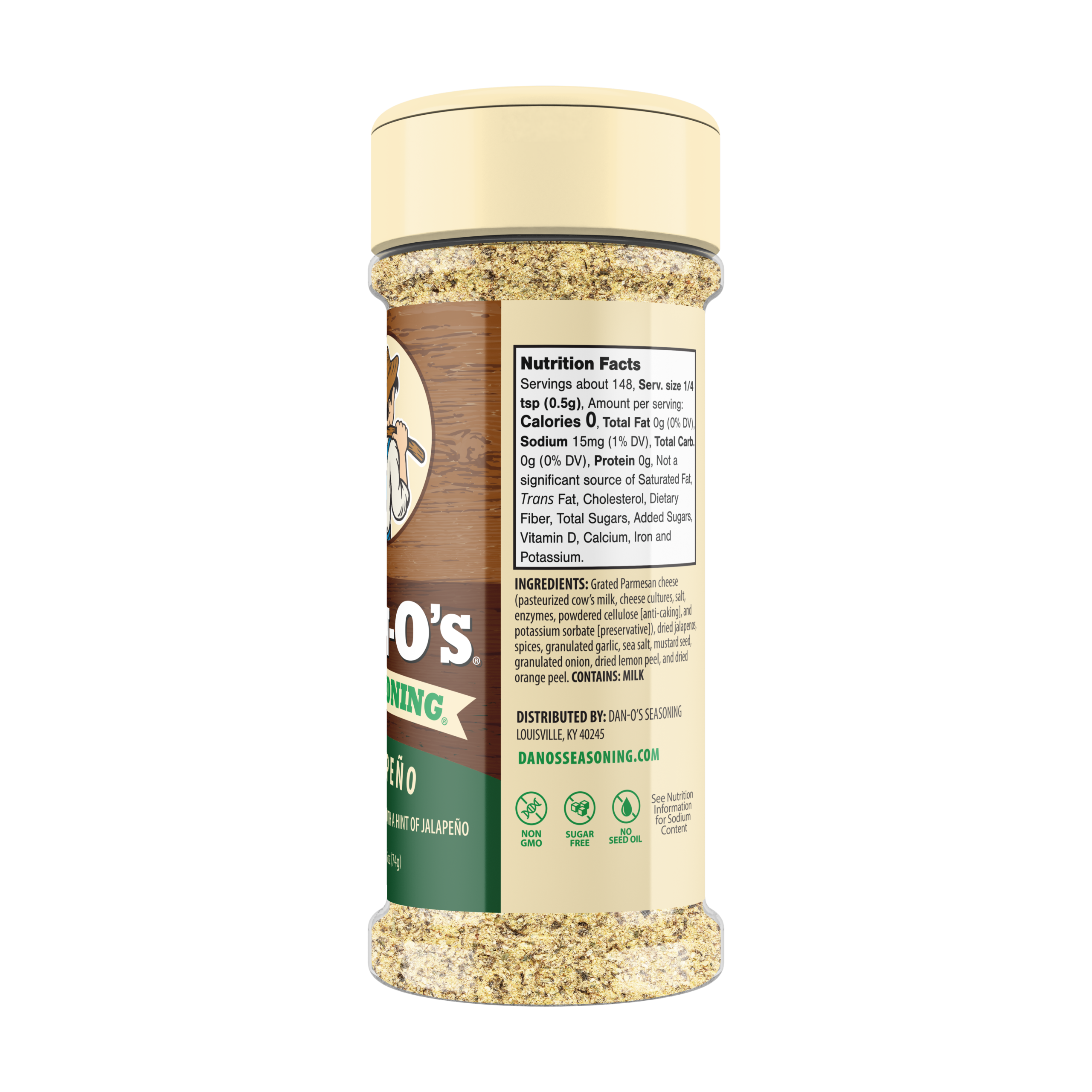 Jalapeño Cheesoning Seasoning - Small Bottle (Rotated Right)