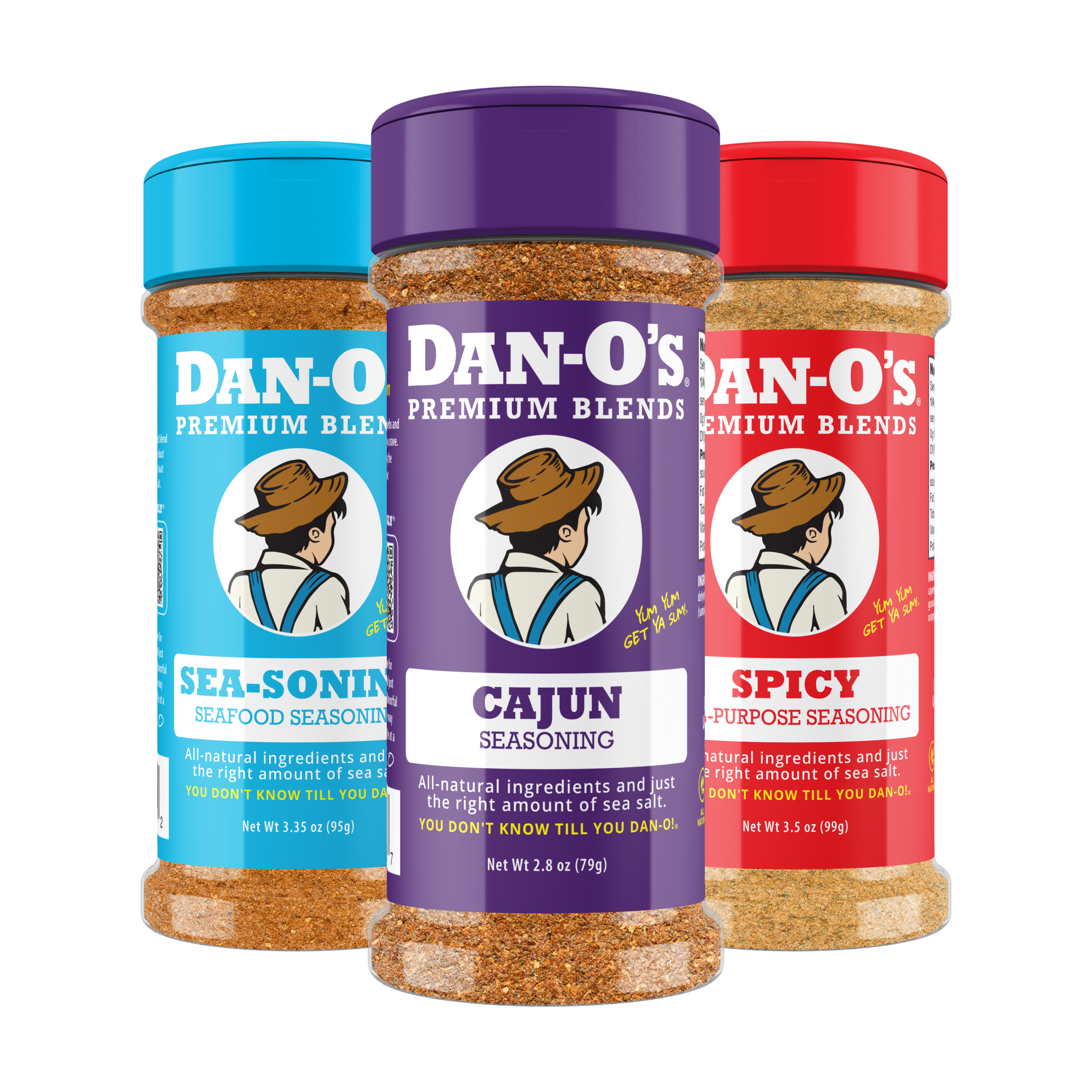 Small 3 Bottle Combo - Cajun, SEA-soning, & Spicy