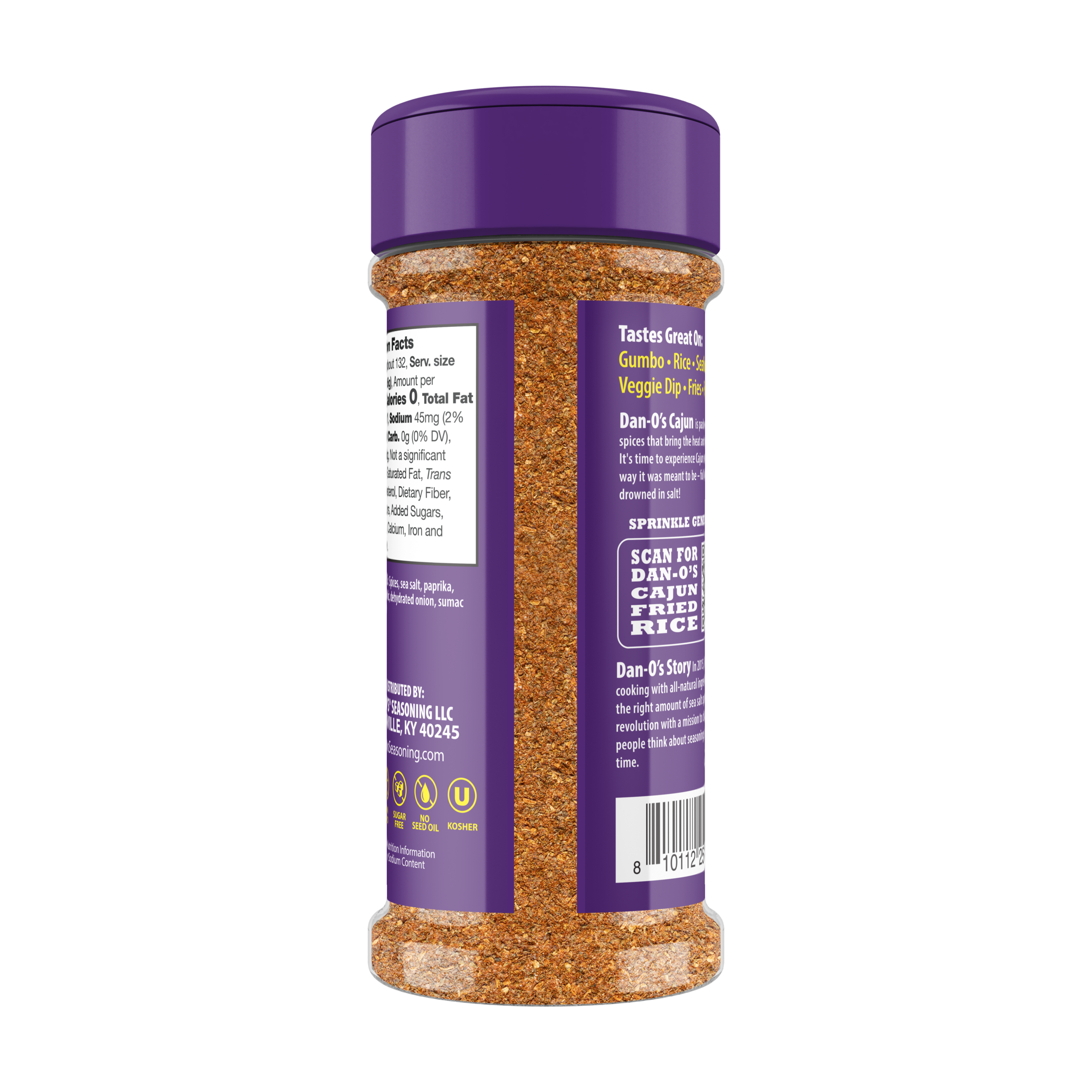 Cajun Seasoning - Small Bottle (Back)