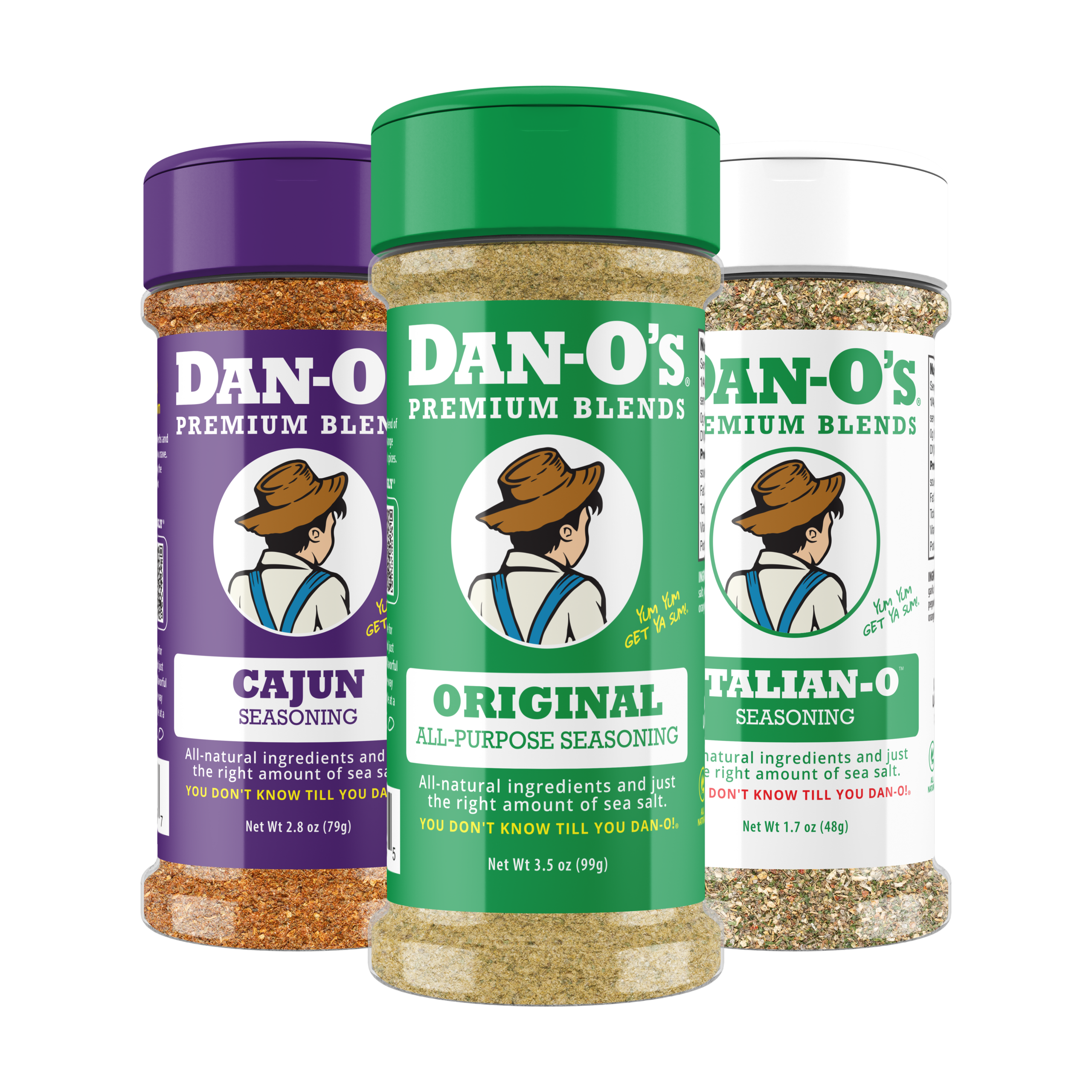 Small 3 Bottle Combo - Italian-O, Original, & Cajun