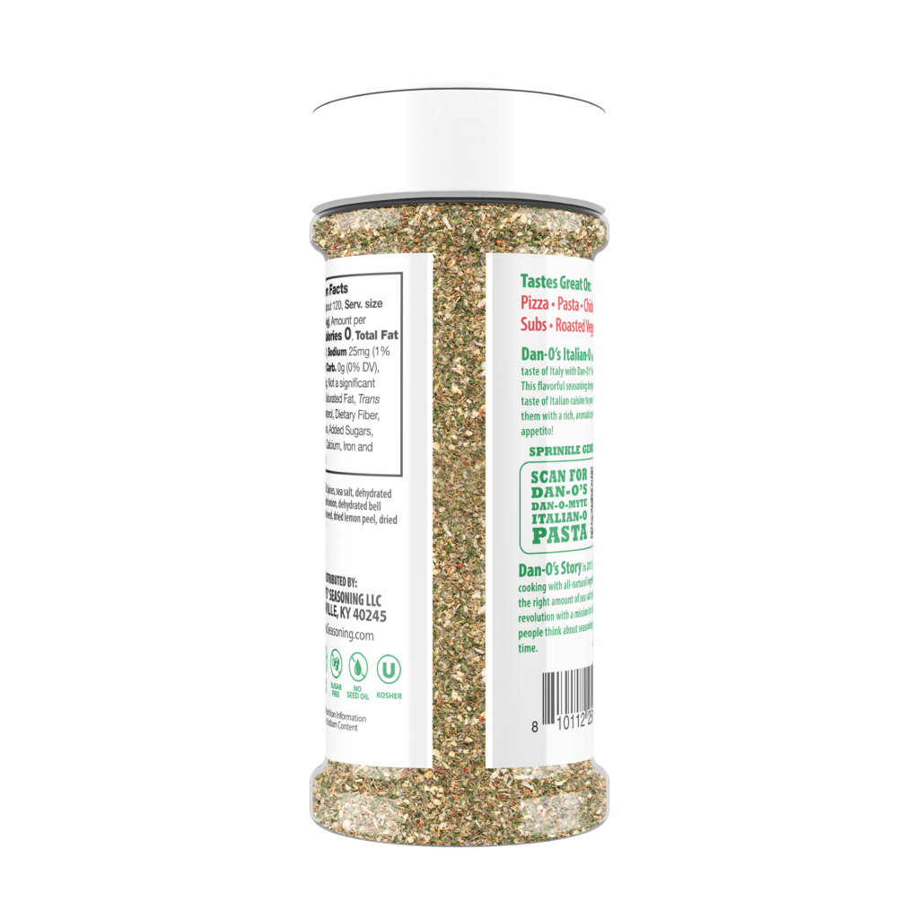 Italian-O Seasoning - Small Bottle (Back)