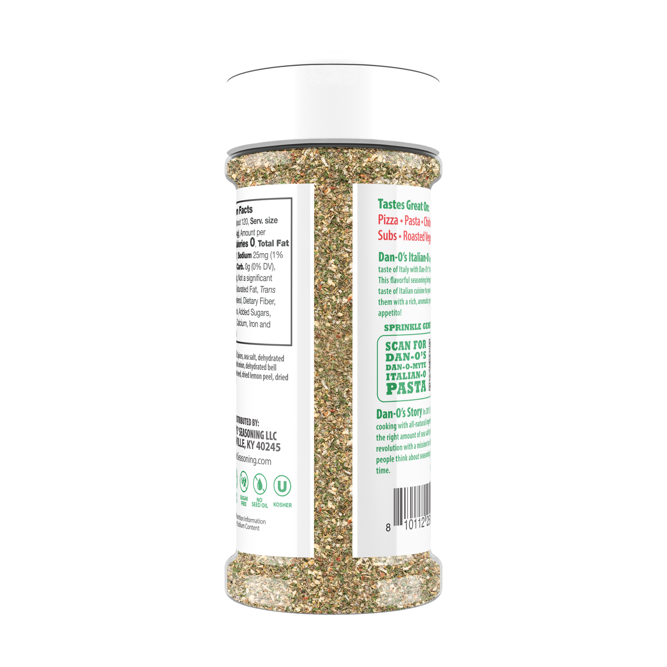 Italian-O Seasoning - Small Bottle (Back)