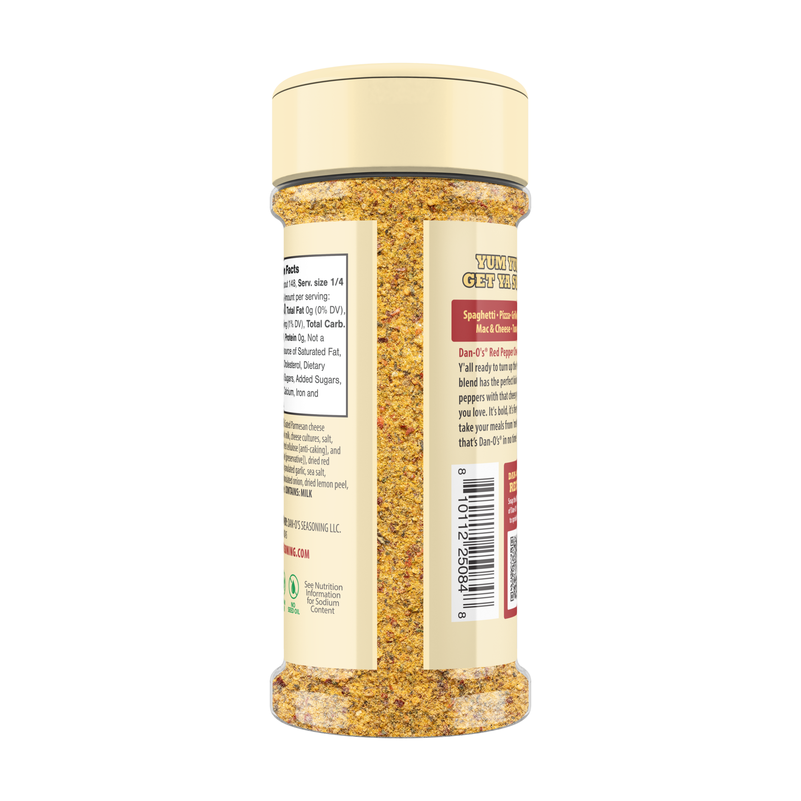 Red Pepper Cheesoning Seasoning - Small Bottle (Back)