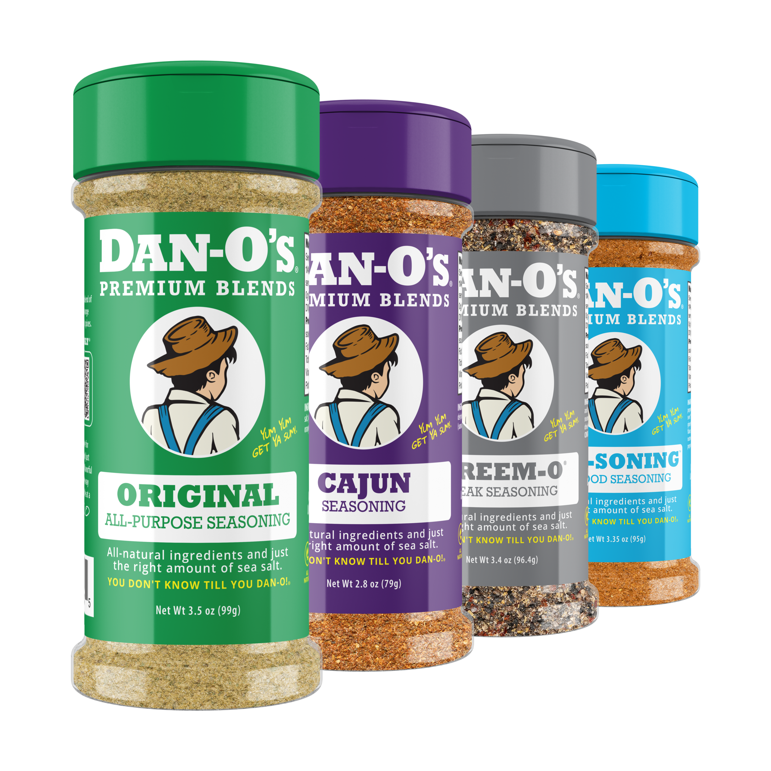 Ultimate Flavor Pack - Small 4 Bottle Combo - Original, Cajun, Preem-O, & SEA-soning