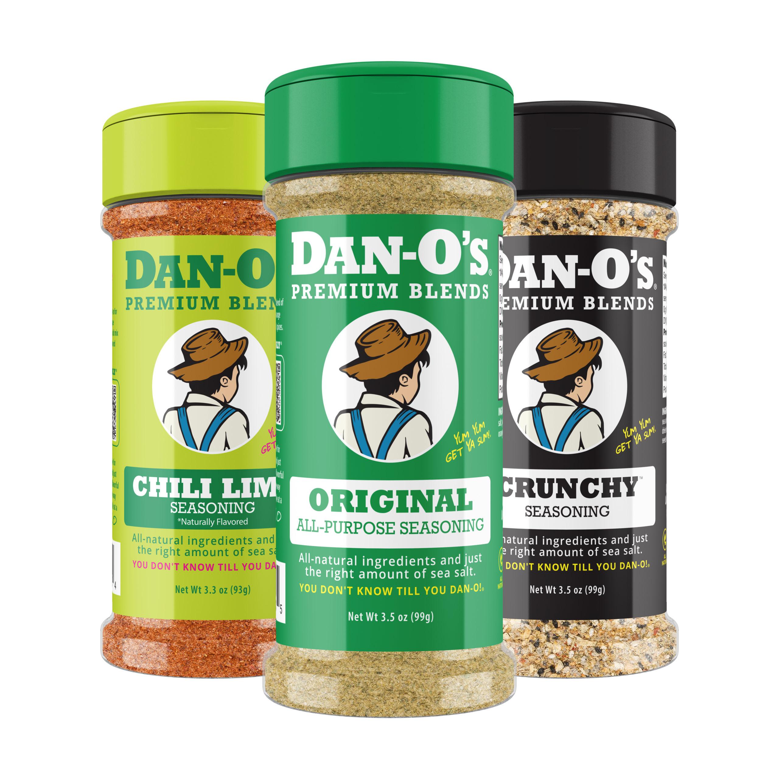 Small 3 Bottle Combo - Chili Lime, Original, & Crunchy