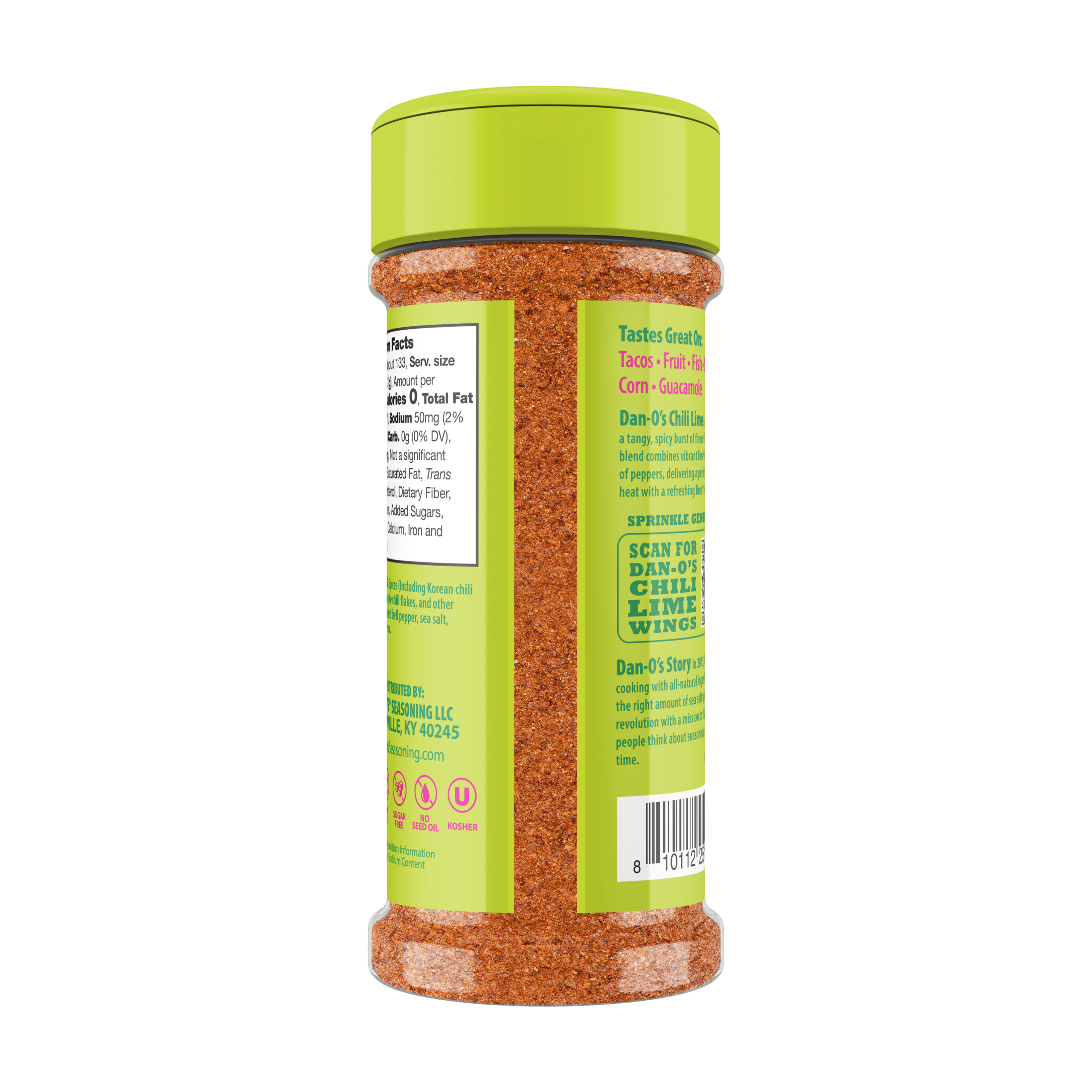 Chili Lime Seasoning - Small Bottle (Back)