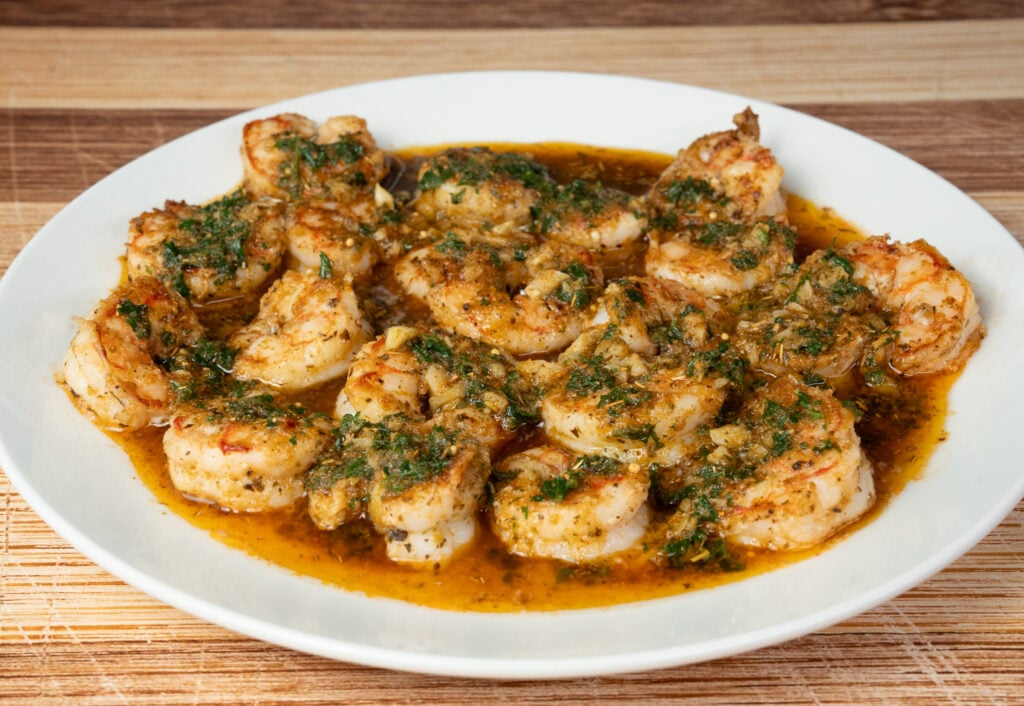 Parmesan Crusted Argentinian Red Shrimp