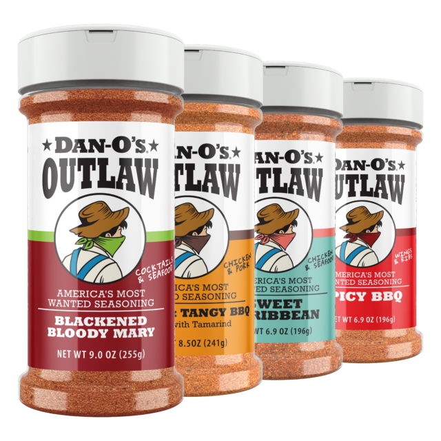 The Dantastic Four Outlaw Combo - Blackened Bloody Mary, Sweet & Tangy BBQ Made With Tamarind, Sweet Caribbean, & Spicy BBQ