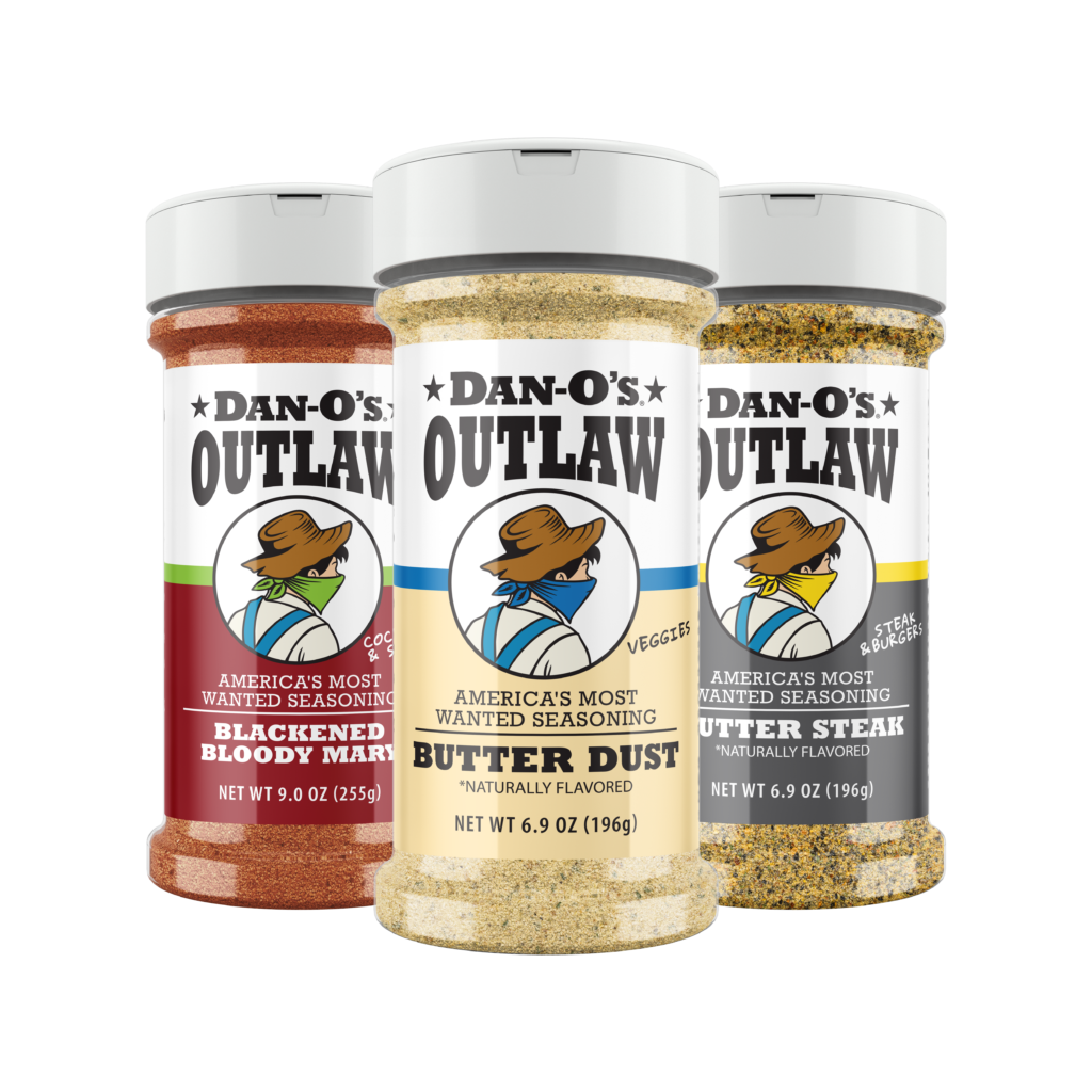 Outlaw 3 Medium Bottle Combo - Butter Dust, Blackened Bloody Mary, & Butter Steak