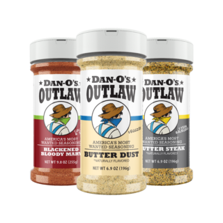 Outlaw 3 Medium Bottle Combo - Butter Dust, Blackened Bloody Mary, & Butter Steak