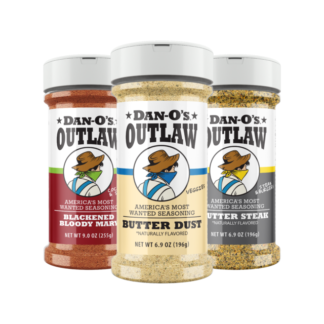 Outlaw 3 Medium Bottle Combo - Butter Dust, Blackened Bloody Mary, & Butter Steak