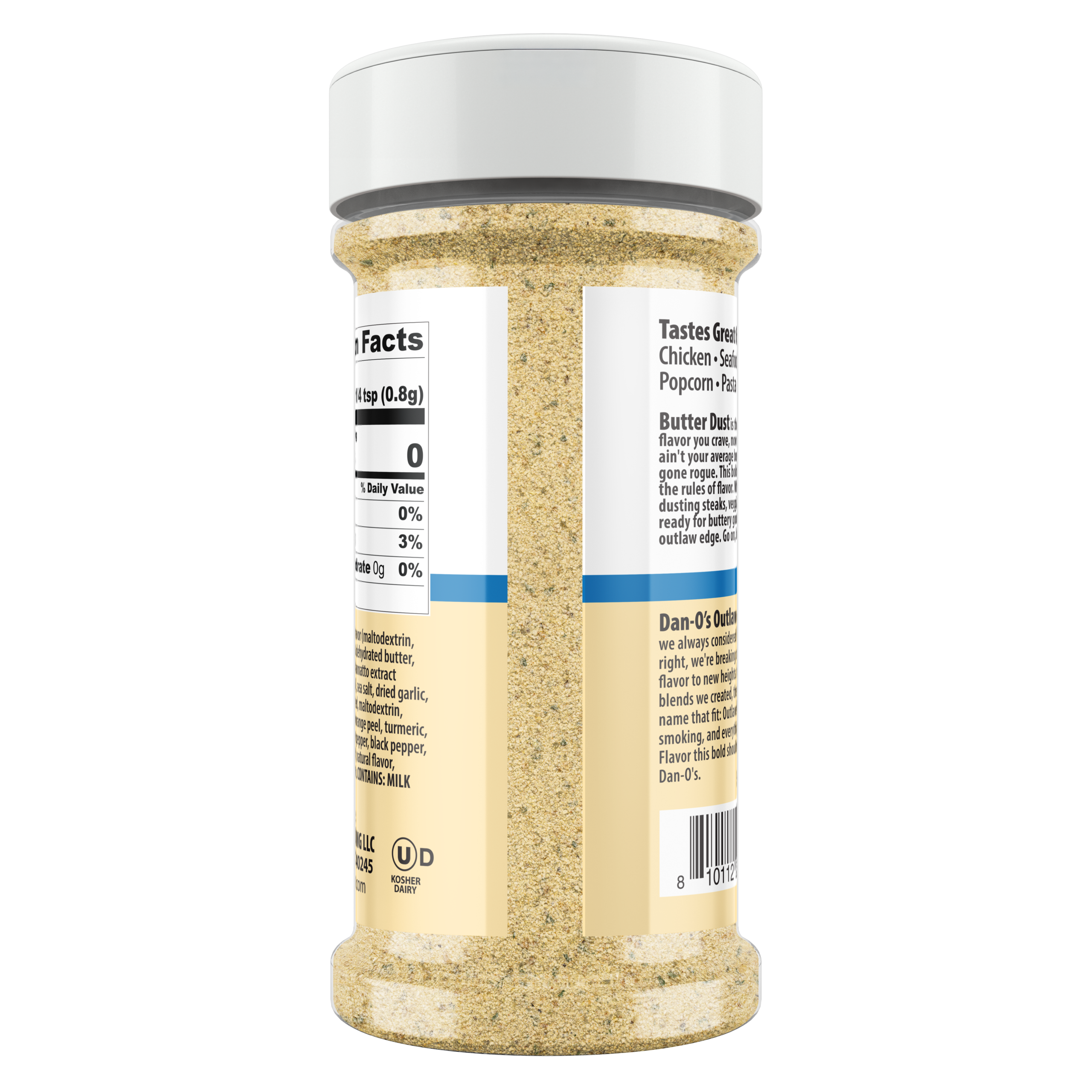 Dan-O’s Outlaw Butter Dust - Medium Bottle (Back)