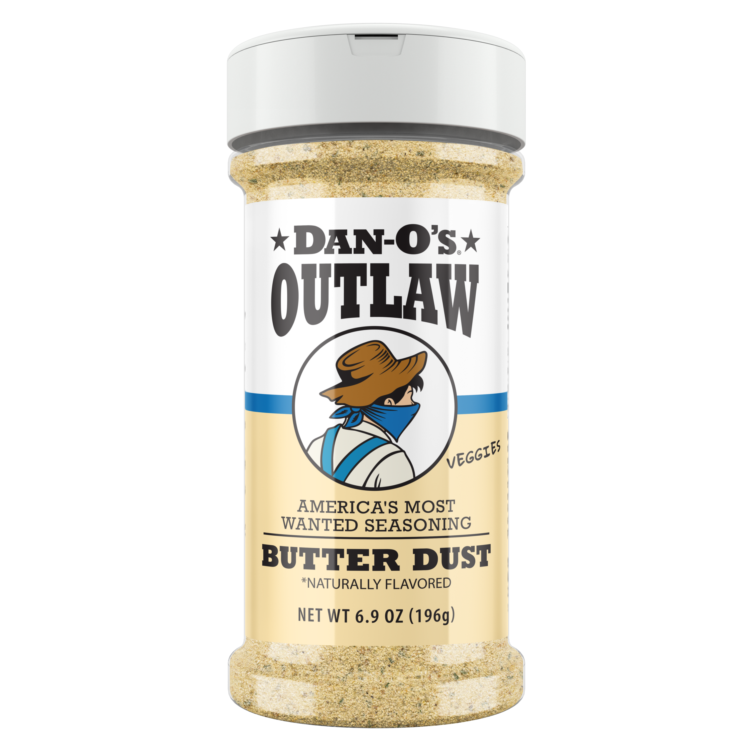 Dan-O’s Outlaw Butter Dust - Medium Bottle (Front)
