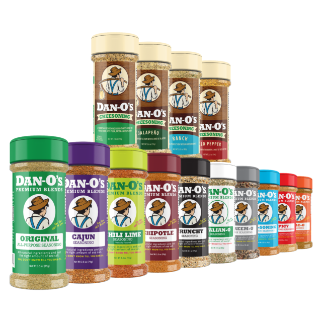 Small 14 Bottle Combo - Original, Cajun, Cheesoning, Jalapeño Cheesoning, Ranch Cheesoning, Red Pepper Cheesoning, Chili Lime, Chipotle, Crunchy, Italian-O, Preem-O, SEA-soning, Spicy, & Tac-O