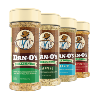 Cheese Block Bundle - Small 4 Bottle Combo - Cheesoning, Jalapeño Cheesoning, Ranch Cheesoning, & Red Pepper Cheesoning