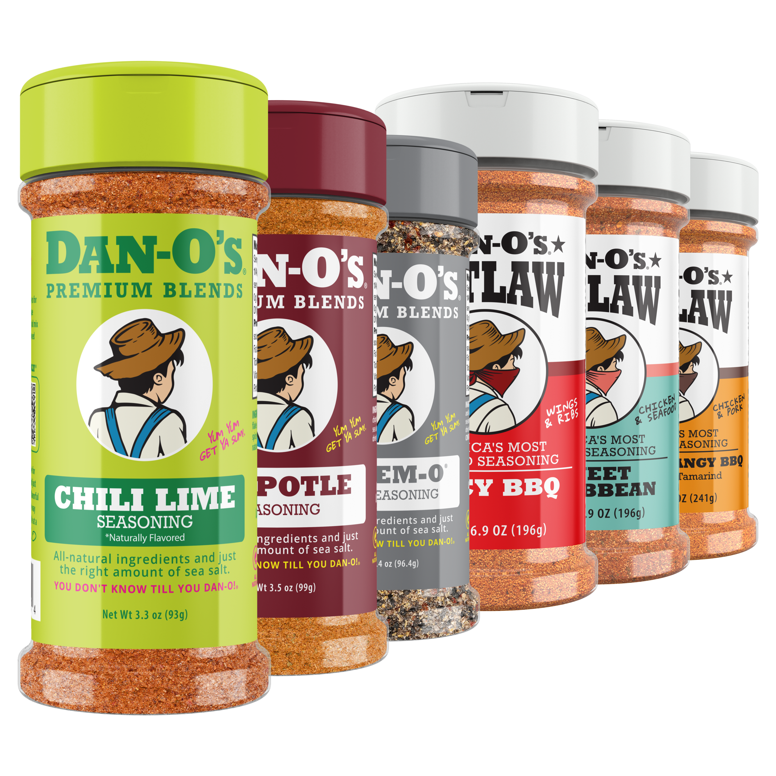 Pork Lovers 6 Bottle Combo - Chili Lime, Chipotle, Preem-O, Spicy BBQ, Sweet Caribbean, and Sweet & Tangy BBQ