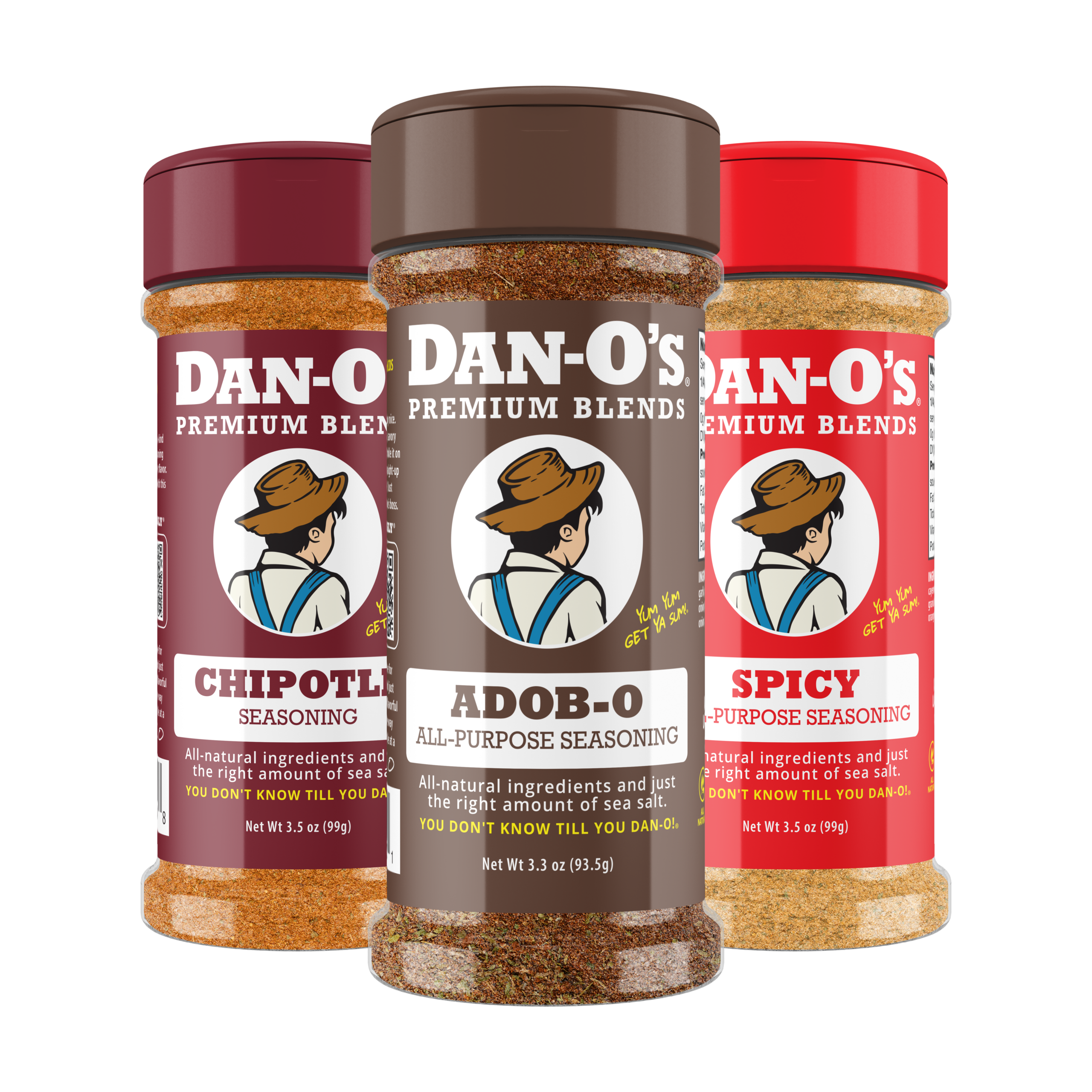 Small 3 Bottle Combo - Adob-O, Chipotle, & Spicy