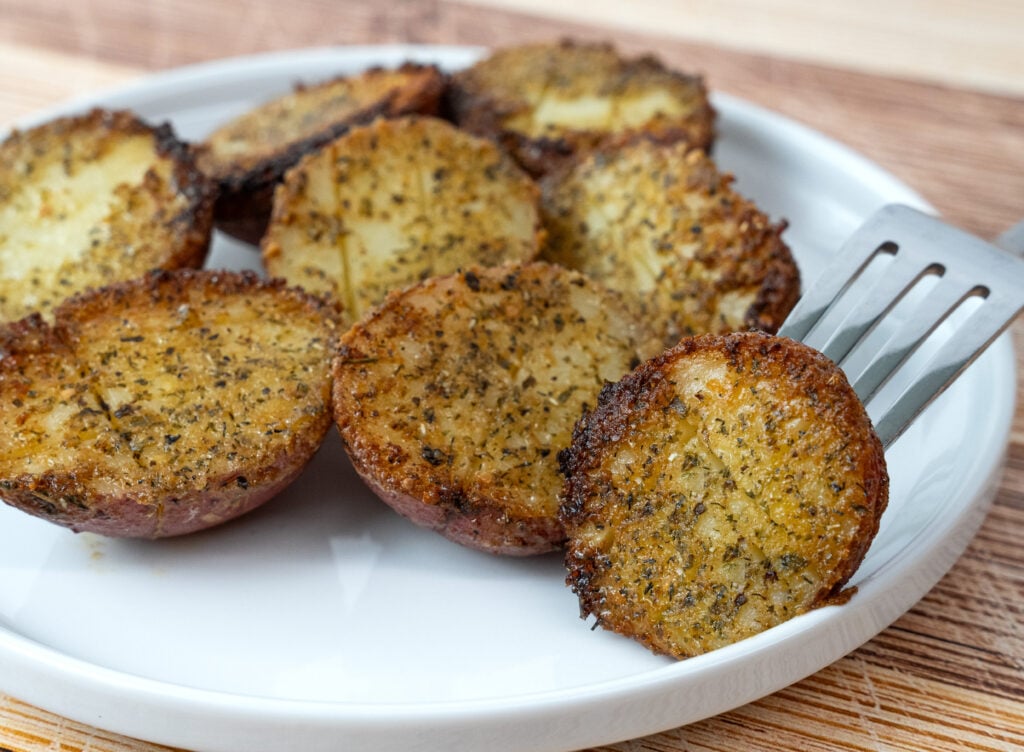Ranch Cheesoning Parmesan Crusted Potatoes