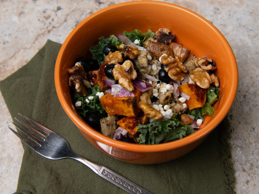Kale Salad with French Onion Vinaigrette