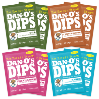 8 Dip Variety Pack - Dill, French Onion, Mexi-Ranch, Ranch (2 Each)
