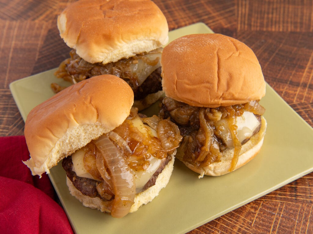 French Onion Meatball Sliders