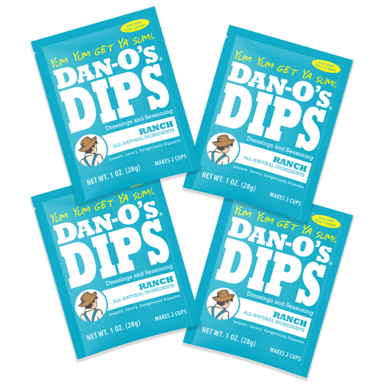 Ranch Dip Mix Packets - 4 Pack - Dan-O's Seasoning