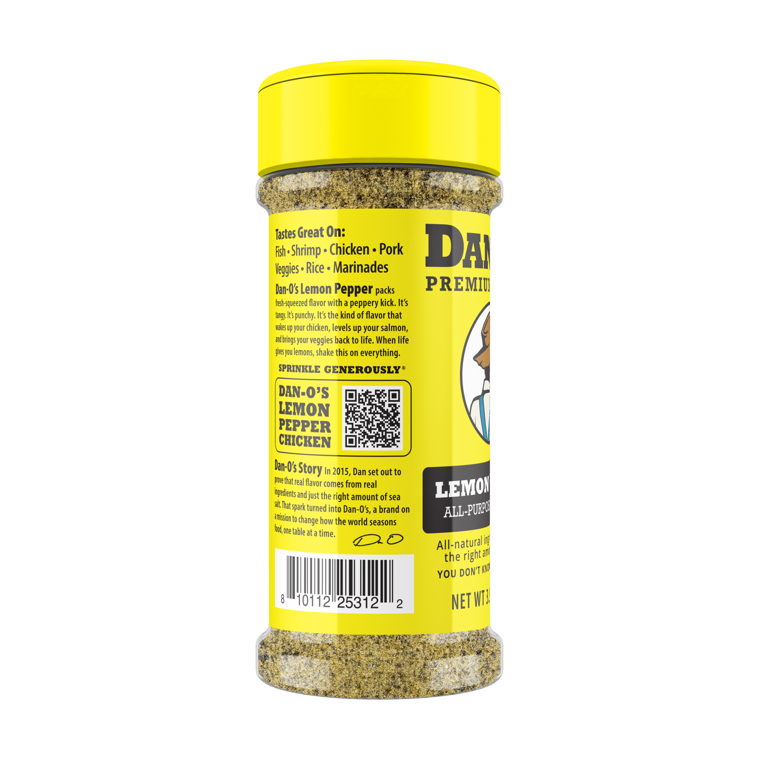 Lemon Pepper Seasoning - Small Bottle (Rotated Left)