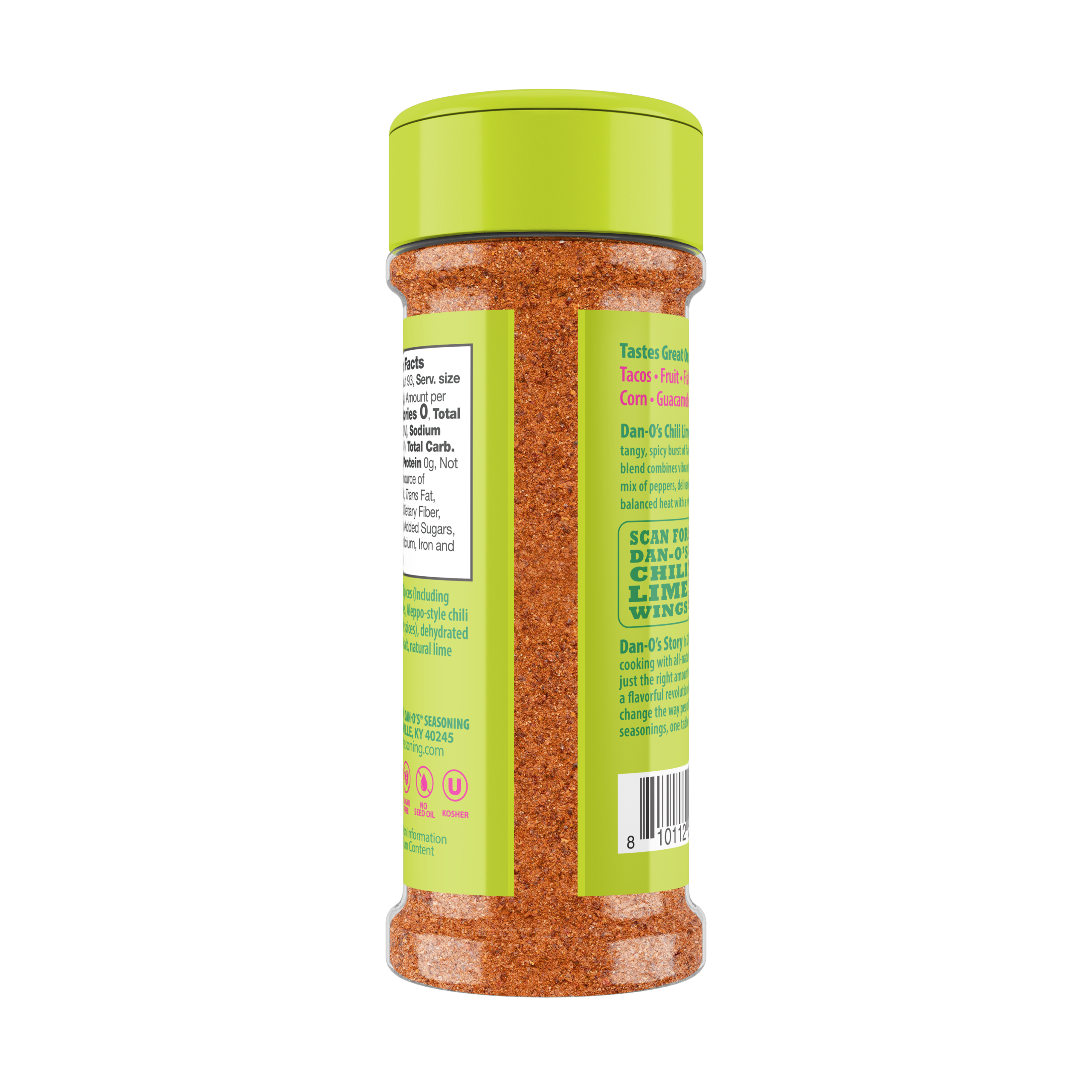 Chili Lime Seasoning - Online Exclusive Size Bottle (Back)