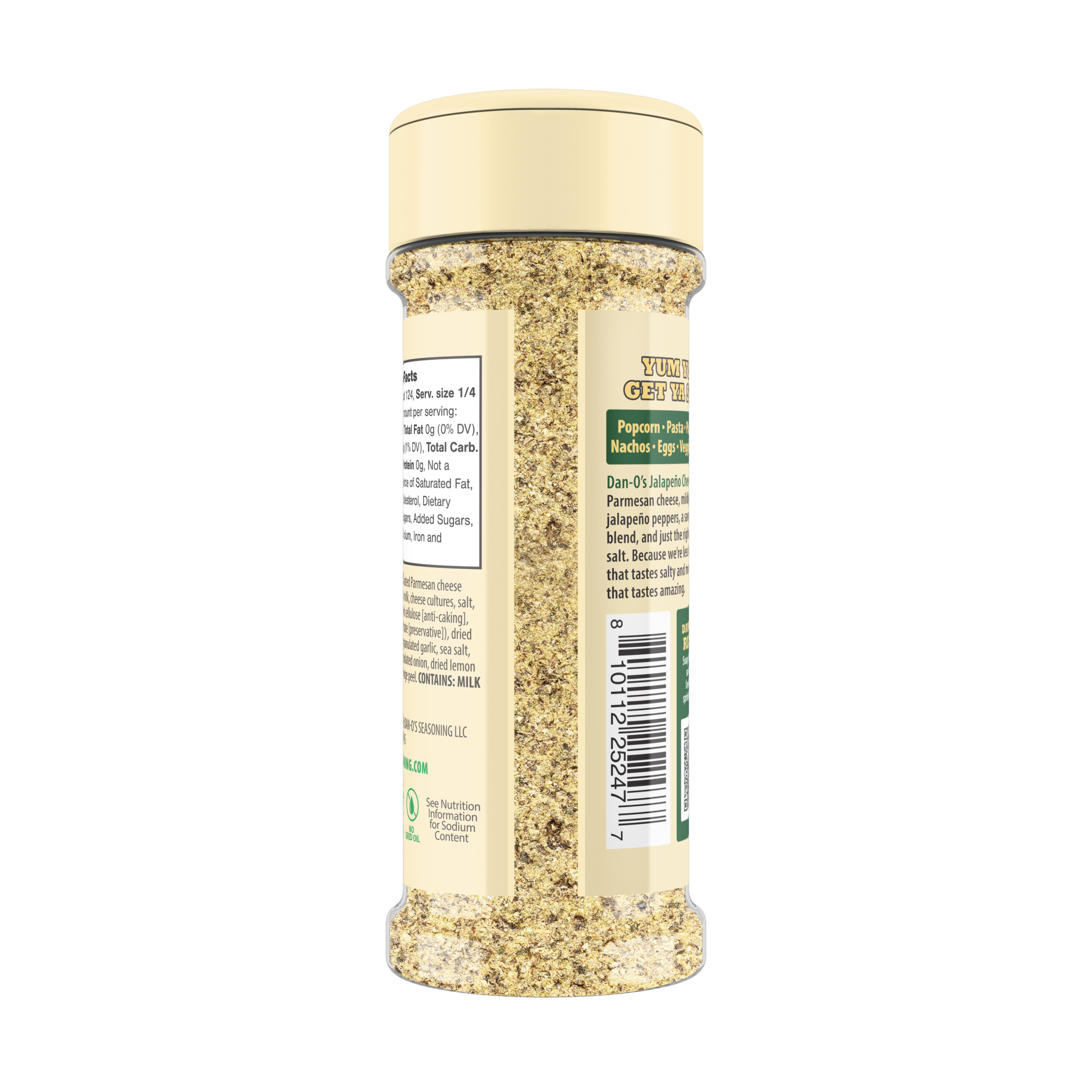 Jalapeño Cheesoning Seasoning - Online Exclusive Size Bottle (Back)