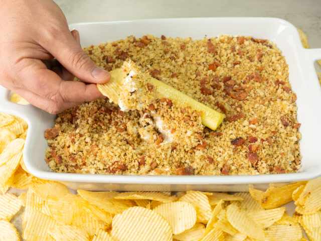 Ranch Fried Dill Pickle Dip