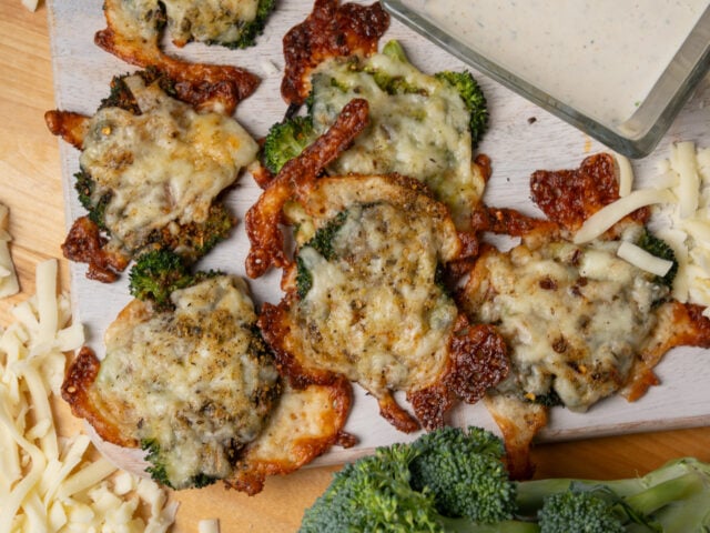 Cheesy Smashed Broccoli