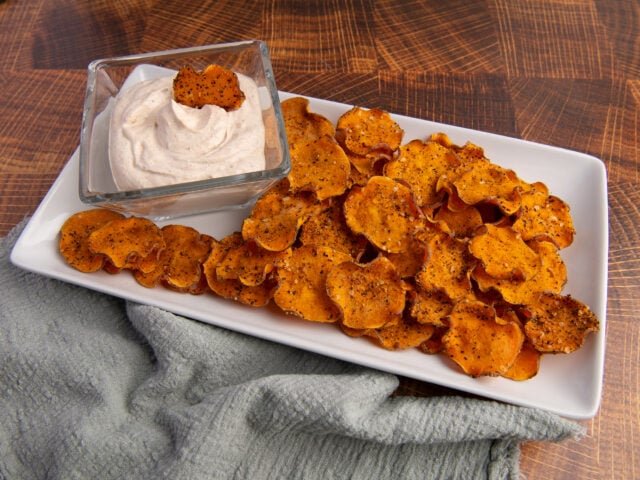 Sweet Potato Chips with Mexi-Ranch Dip