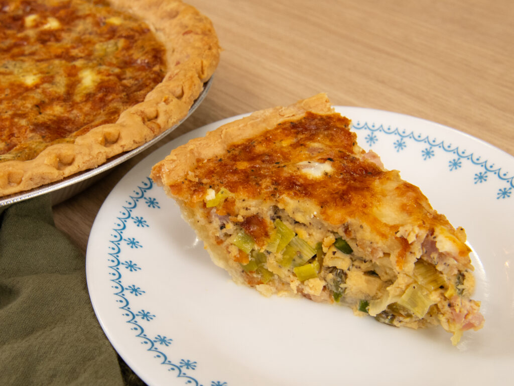 Ham and Asparagus Quiche