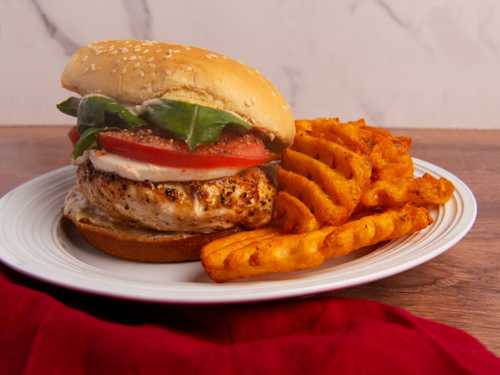 Lemon Pepper Chicken Burger