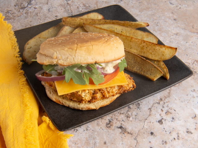 Lemon Pepper and Dill Fish Sandwich