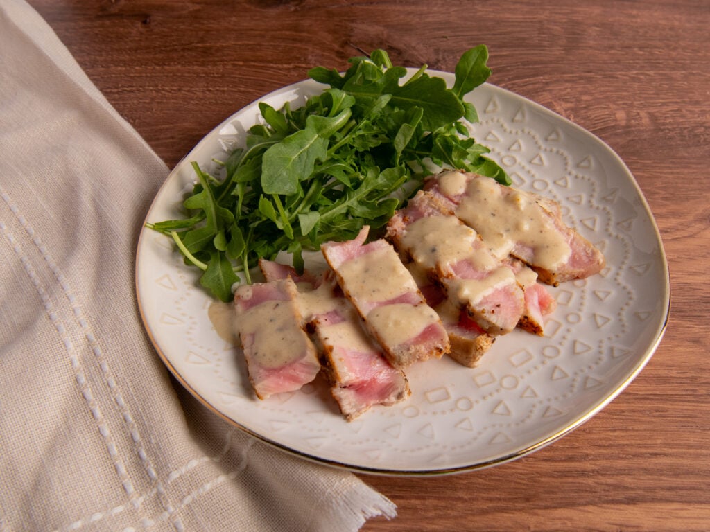 Lemon Pepper Tuna Steaks