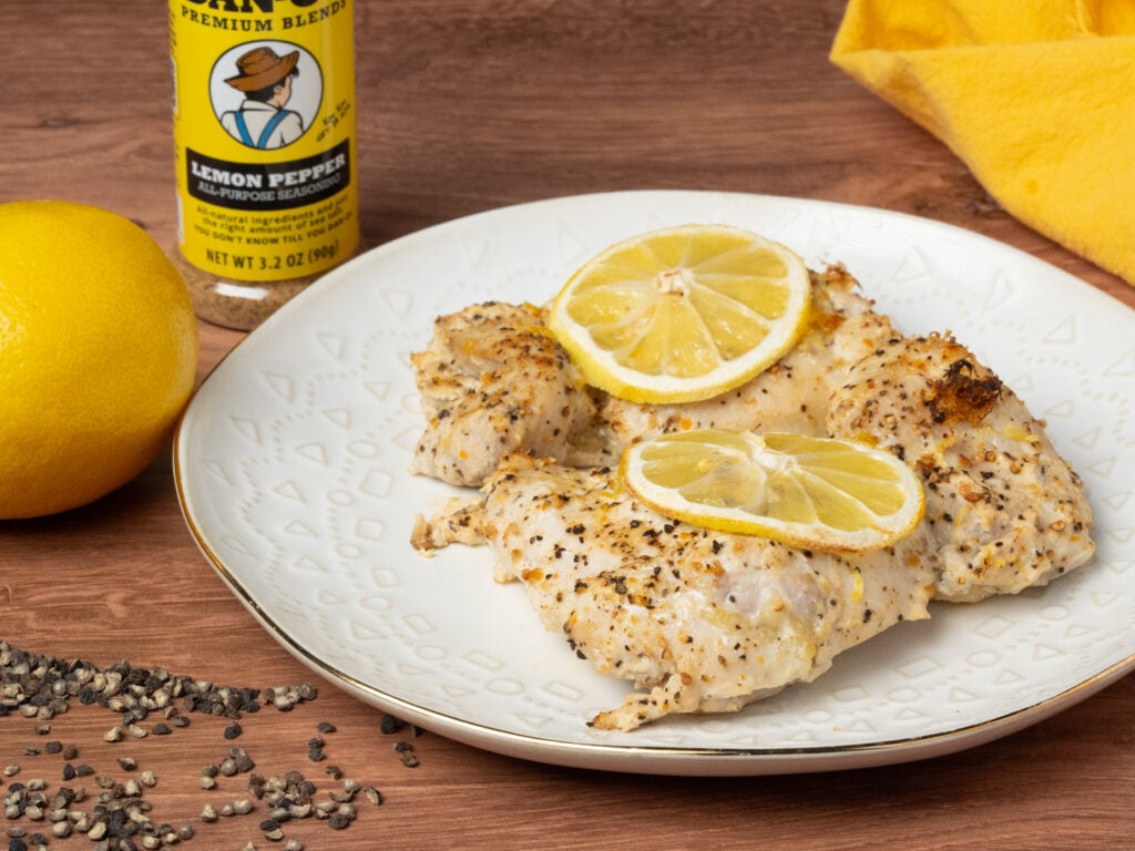 Lemon Pepper Yogurt Chicken Thighs